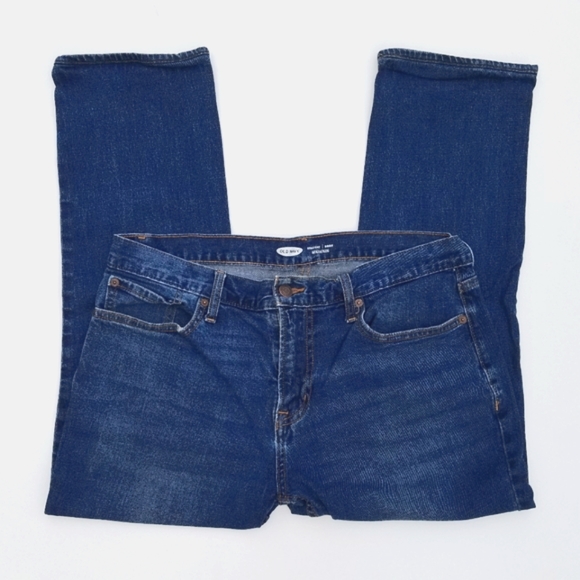 Old Navy Men's Straight-cut Jeans, 33/30 - Picture 2 of 5